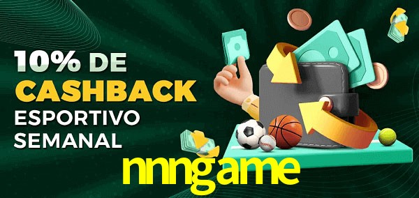 10% de bônus de cashback na nnngame